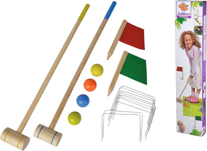 Eichhorn Jeu de Croquet en bois