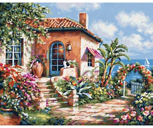 Schipper Maison de villégiature en bord de - peinture par numéros