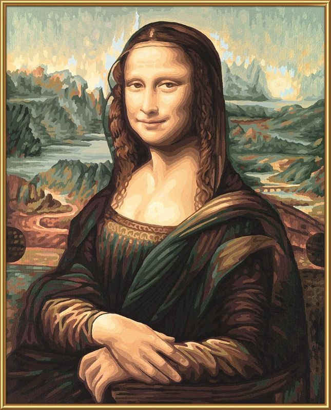 Schipper Peinture à numéro Mona Lisa "La Joconde" de Léonard de Vinci