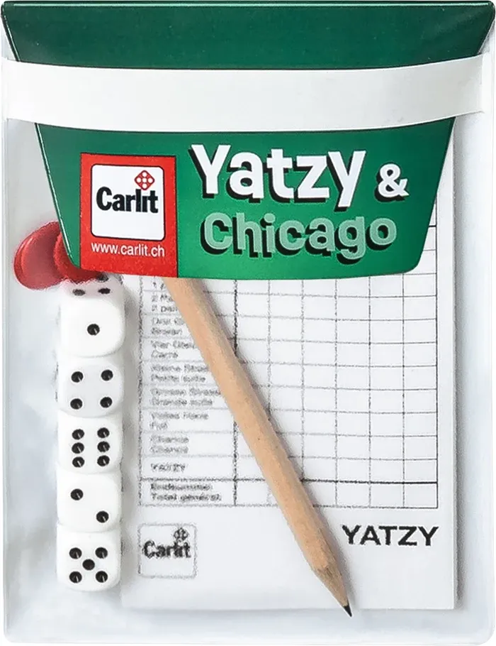 Jeu de dés Yatzy &amp; Chicago voyage d/f/i dès 8 ans, 2-6 joueurs
