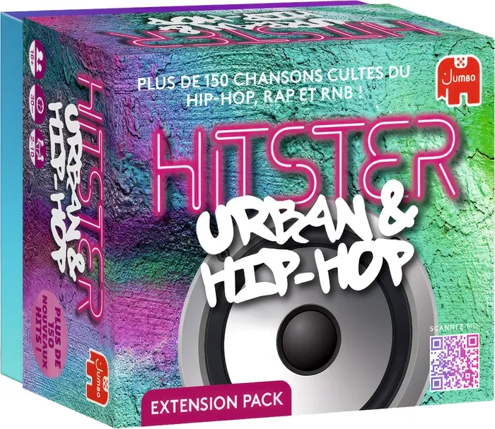 Hitster Urban et Hip Hop, f dès 16 ans, 2-10 joueurs, jeu musical avec appli