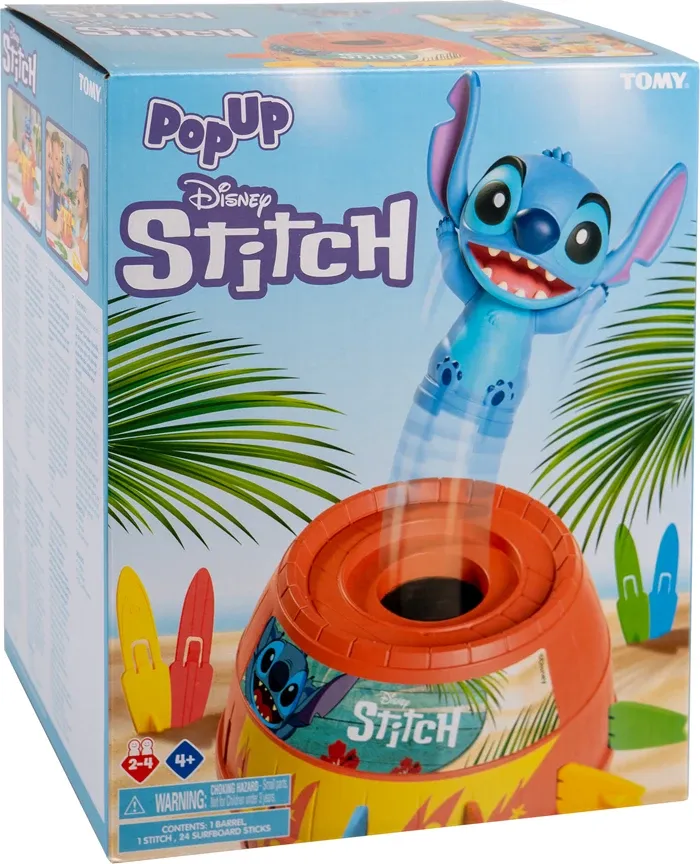 Pop up Stitch, d/f/i dès 4 ans, 2-4 joueurs, jeu d'action avec Stitch