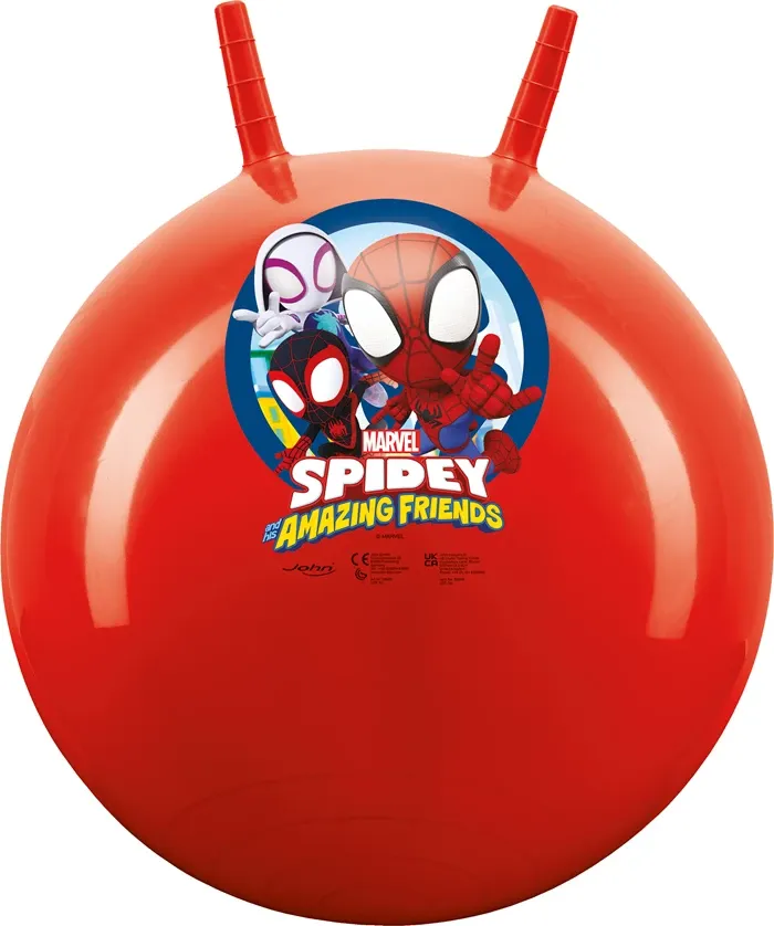 Ballon sauteur SpiderMan 45-50 cm, avec poignées, dès 3 ans