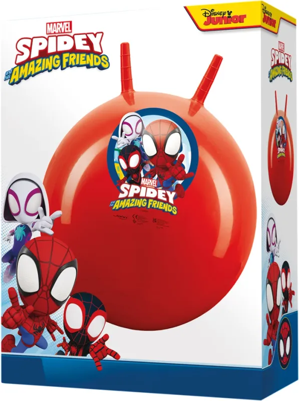 Ballon sauteur SpiderMan 45-50 cm, avec poignées, dès 3 ans