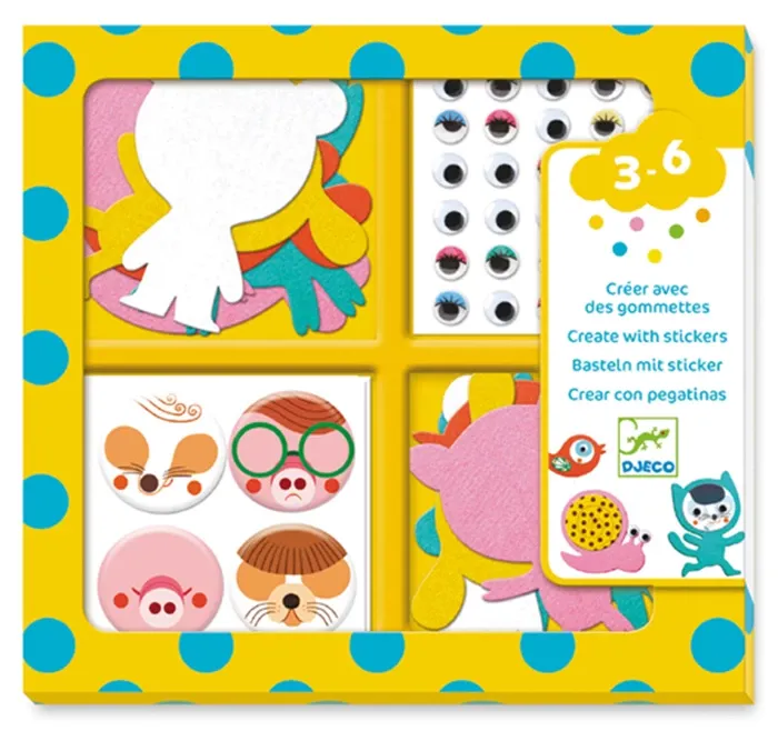 Djeco Gommettes et stickers les animaux