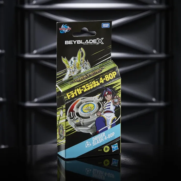 Beyblade X Driger Slash 4-80P Starter Pack, 1 toupie, lanceur, dès 8 ans