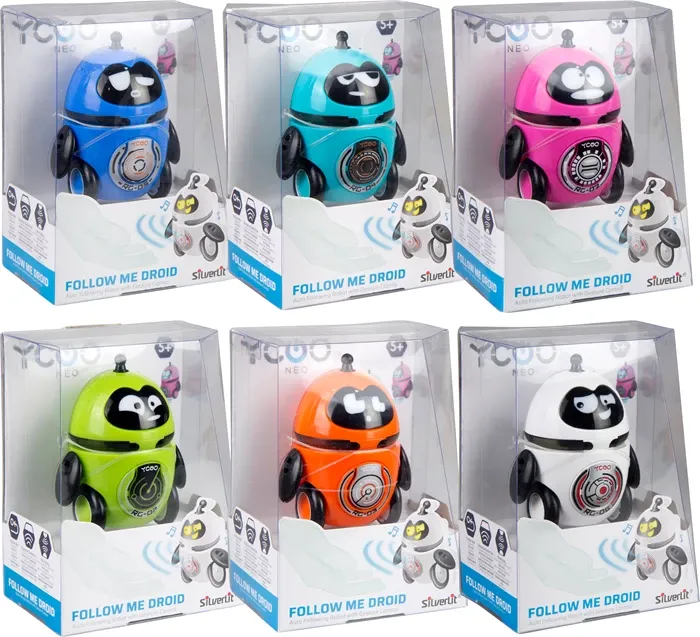 Robot Follow Me contrôle géstuel, suit tout seul, piles 3xAAA excl., 5 ans, couleurs assortis