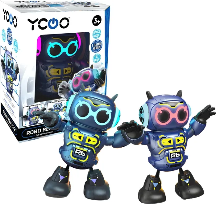Robo Beats  19x10x21.5 cm, danse, yeux LED, piles 2xAAA exclus, dès 3 ans