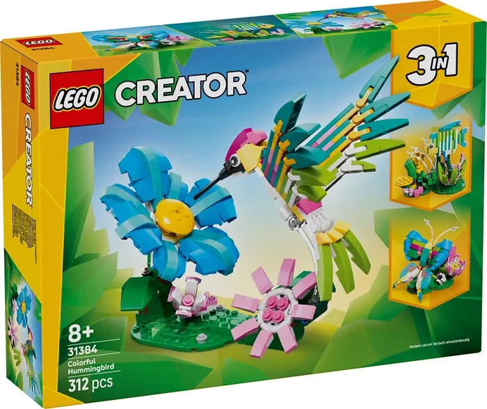 Animaux sauvages Le colibri coloré Lego Creator, 312 pcs., dès 8 ans