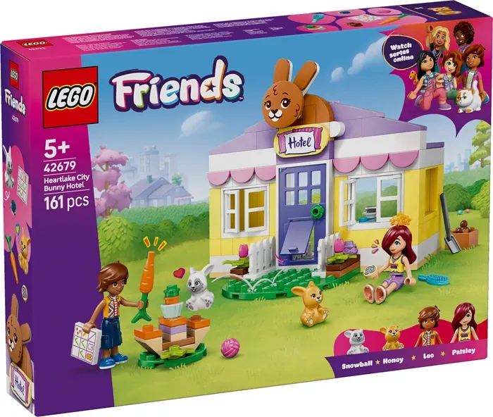 L’hôtel des lapins de Heartlake City Lego Friends, 161 pcs., dès 5 ans