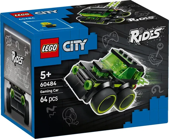 Lego City Véhicules La voiture de course de jeu vidéo, Lego City, 64 pcs., dès 5 ans