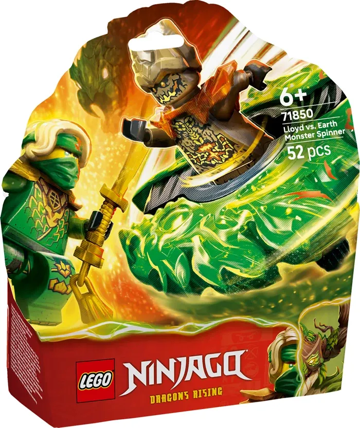 Lloyd contre la toupie du monstre de la Terre Lego Ninjago, 52 pcs., dès 6 ans