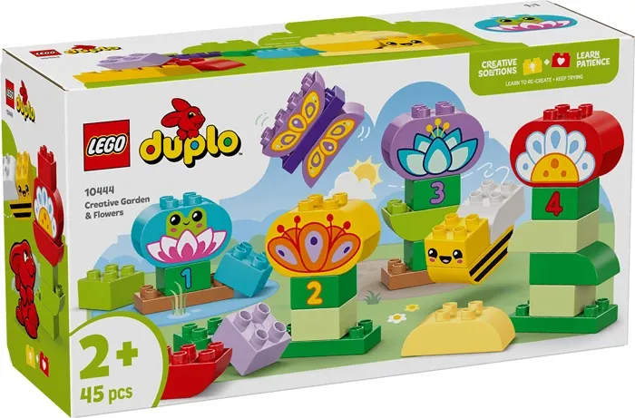 Le jardin créatif et les fleurs Lego Duplo, 45 pcs., dès 2 ans