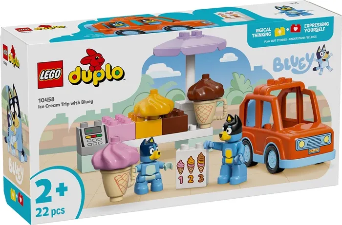 Visite chez le marchand de glace avec Bluey, Lego Duplo Bluey, 22 pcs., dès 2 ans