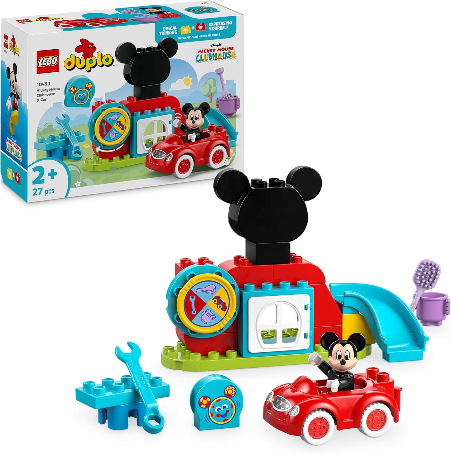 LEGO DUPLO | Disney La Maison et la Voiture de Mickey - Jeu sur le Tri des Couleurs