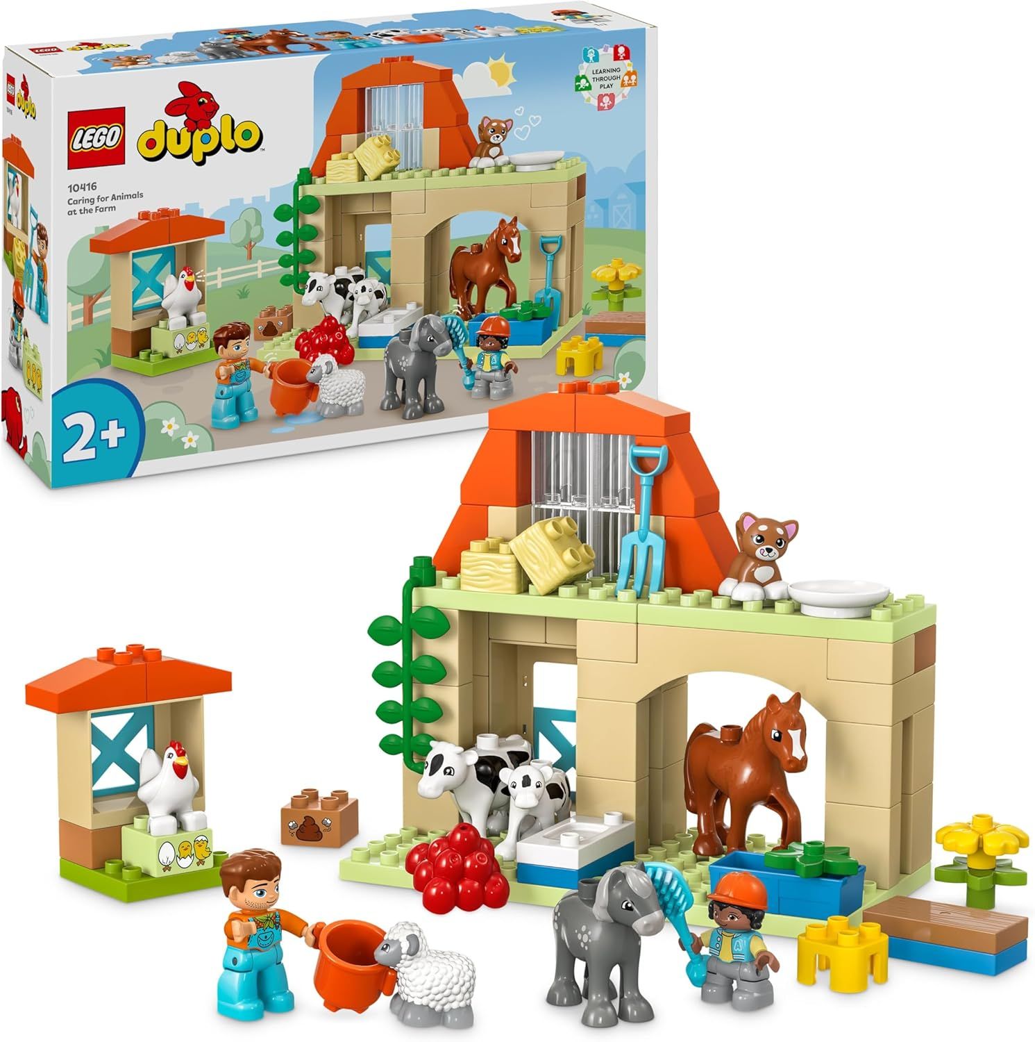 LEGO Duplo Ma Ville Prendre Soin des Animaux de la Ferme - Jouet Éducatif