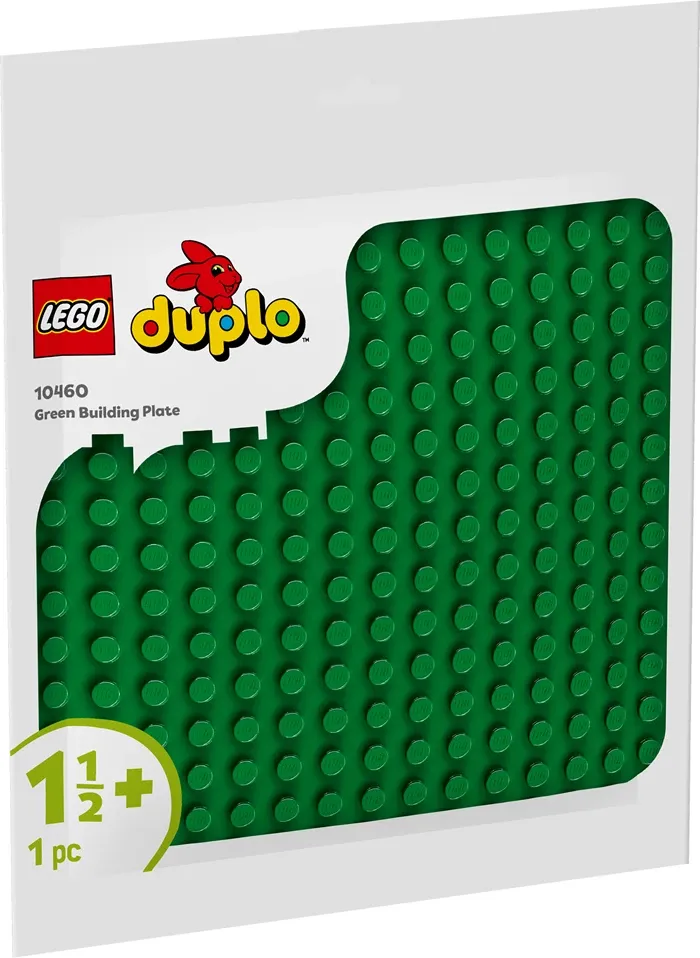 Plaque de construction verte Lego Duplo, 1 pc., 25x25 cm, 32x32 tenons, dès 18 mois