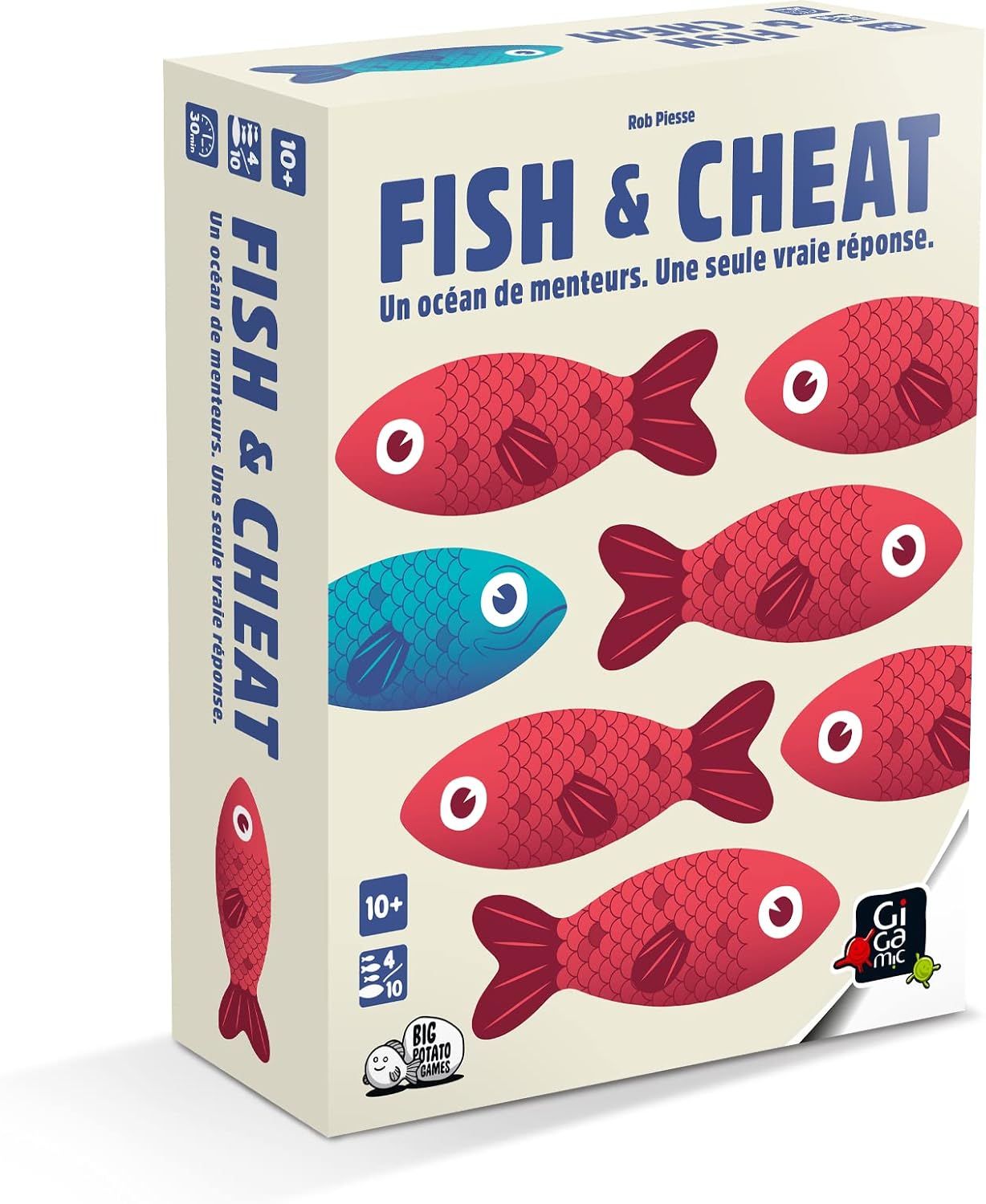 Fish &amp; Cheat - Le Jeu de Bluff, Familial, Rapide - pour Les Enfants de 10 Ans et Plus et Les Adultes
