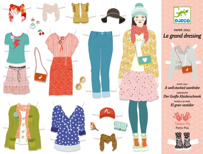 Djeco Paper dolls Le grand dressing, la Mode
