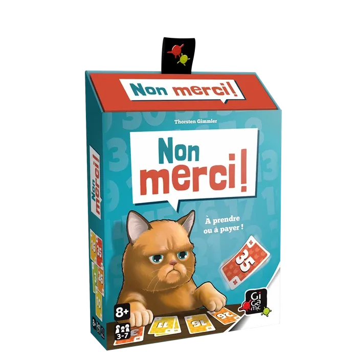 Jeu de cartes Non merci! Jeu subtil pour joueur calculateur!