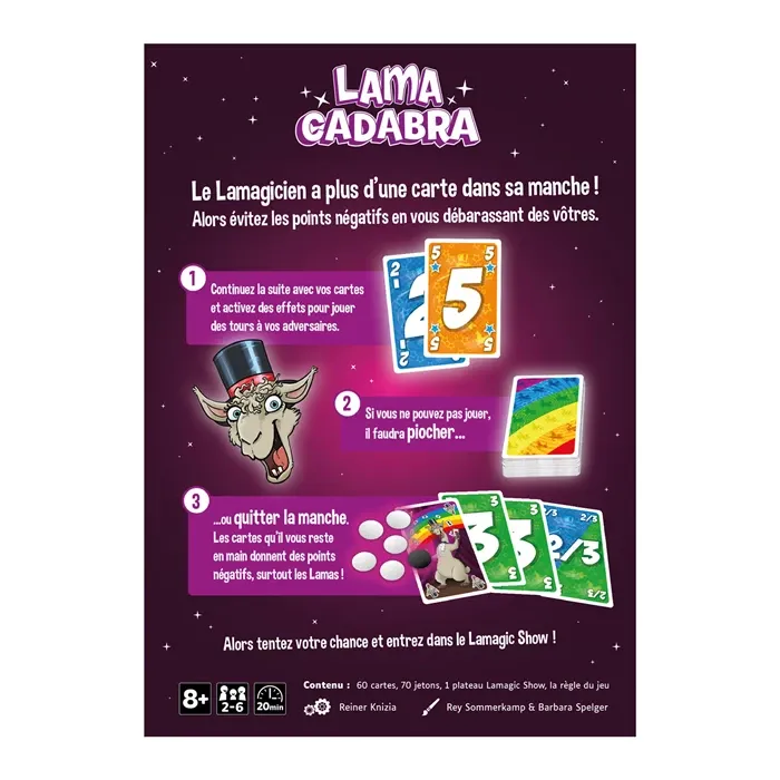 Jeu de cartes Lama cadabra