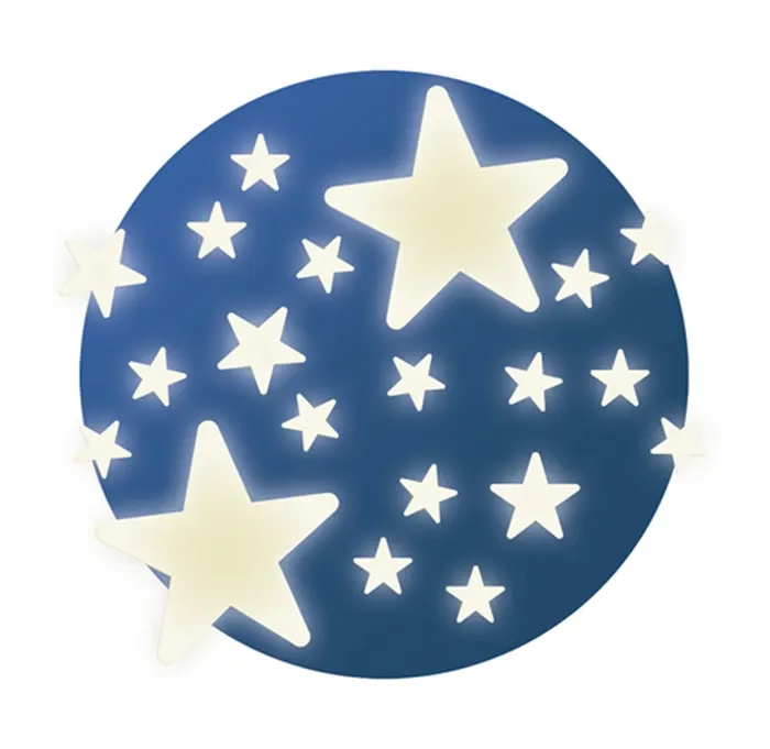 Djeco Etoiles phosphorescentes, 65 stickers, brille dans la nuit