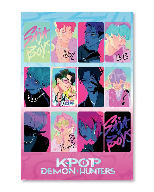 K-POP Demon Hunters, poster avec cadre, Saja Boys