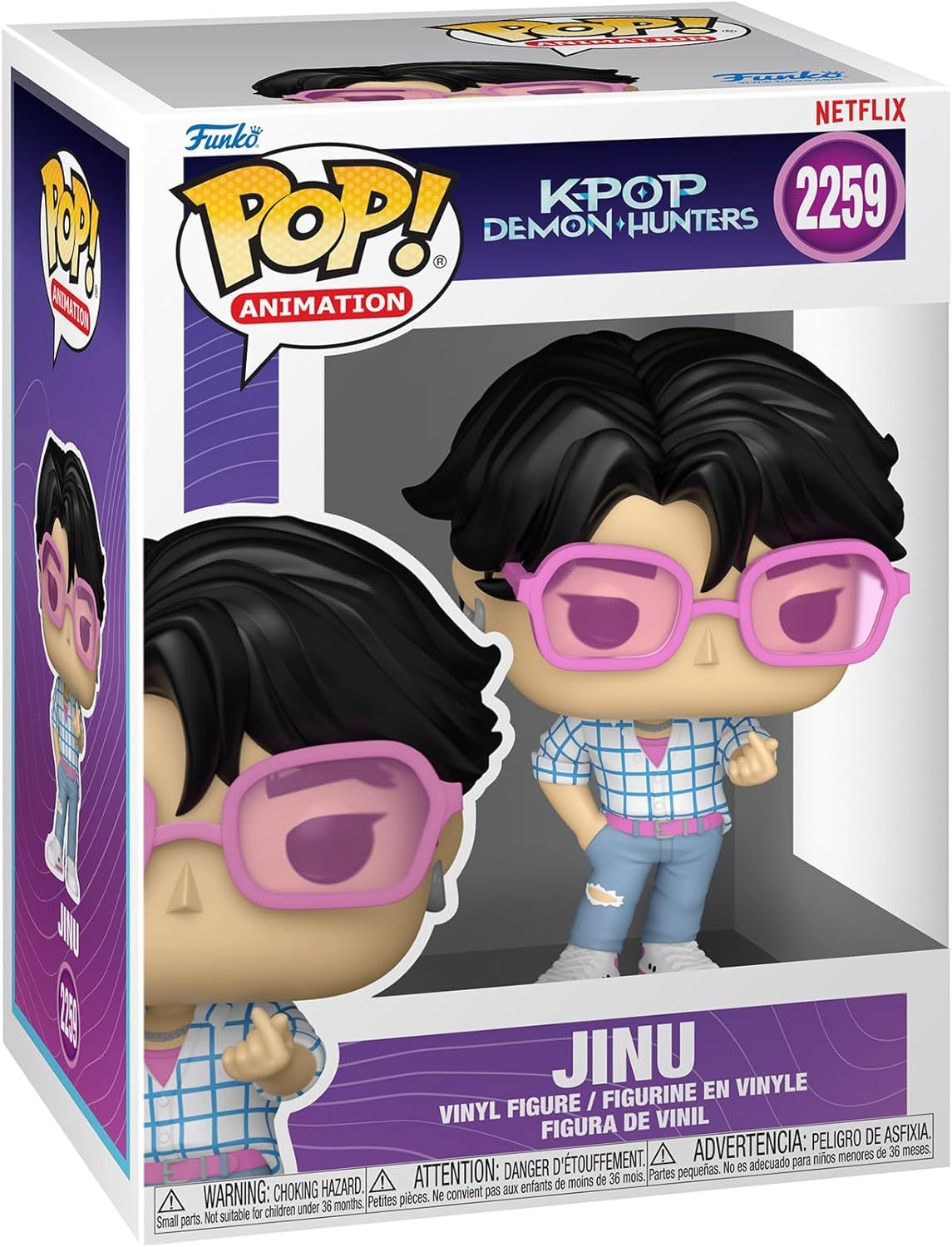 Funko Pop! Animation: Kpop Demon Hunters - Jinu - 1 Chance sur 6 D'avoir Une Variante Rare Chase
