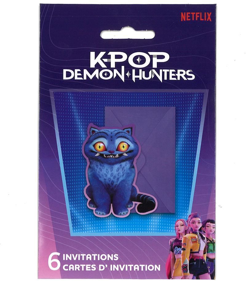 K-POP Demon Hunters 6 cartes d'invitation Derpy