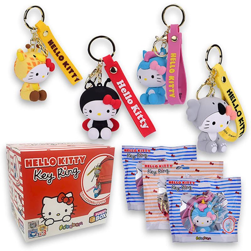 Porte-clés Hello Kitty modèles assortis
