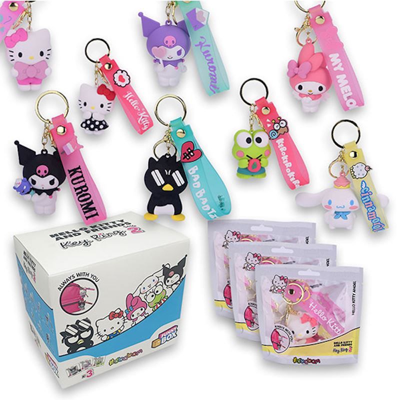 Porte-clés Hello Kitty et ses amis, modèles assortis