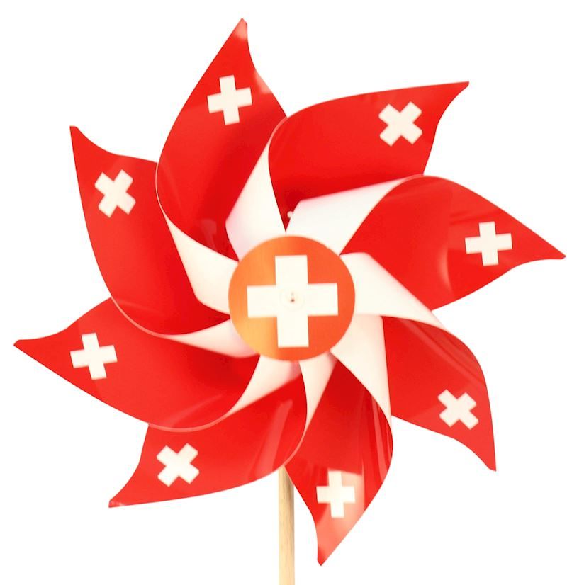 éolienne Suisse, tourniquet 25 cm