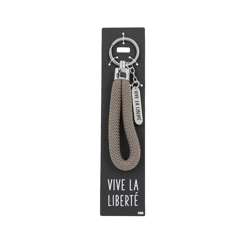Porte-clés en corde "Vive la Liberté!"