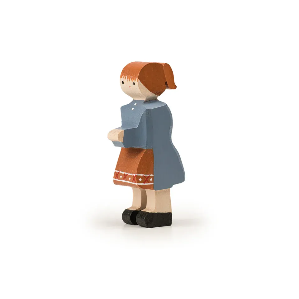 Trauffer La figurine Lotti en bois no 3072, fabriqué en Suisse