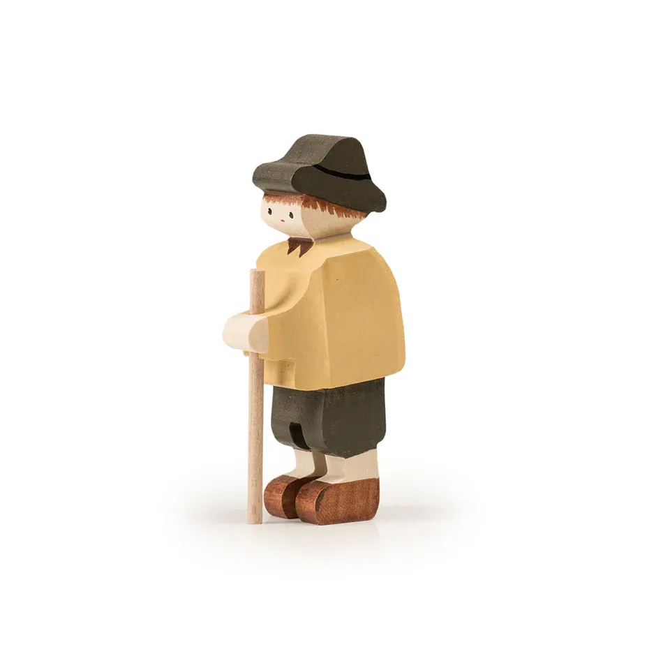 Trauffer Figurine Peter 3015 en bois, fabriqué en Suisse