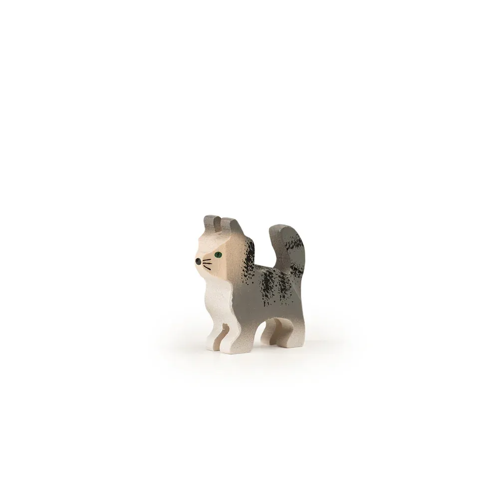 Trauffer le chat Mr. Grey en bois no 1320, fabriqué en Suisse
