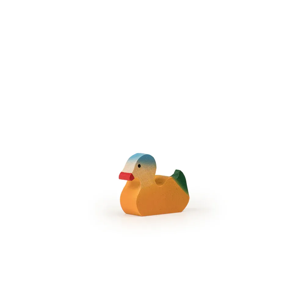 Trauffer Canard tête bleu en bois, no 1305, fabriqué en Suisse