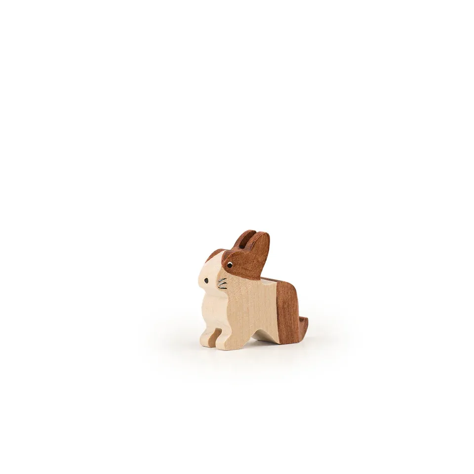 Trauffer Lapin hollandais en bois, no 1323, fabriqué en Suisse