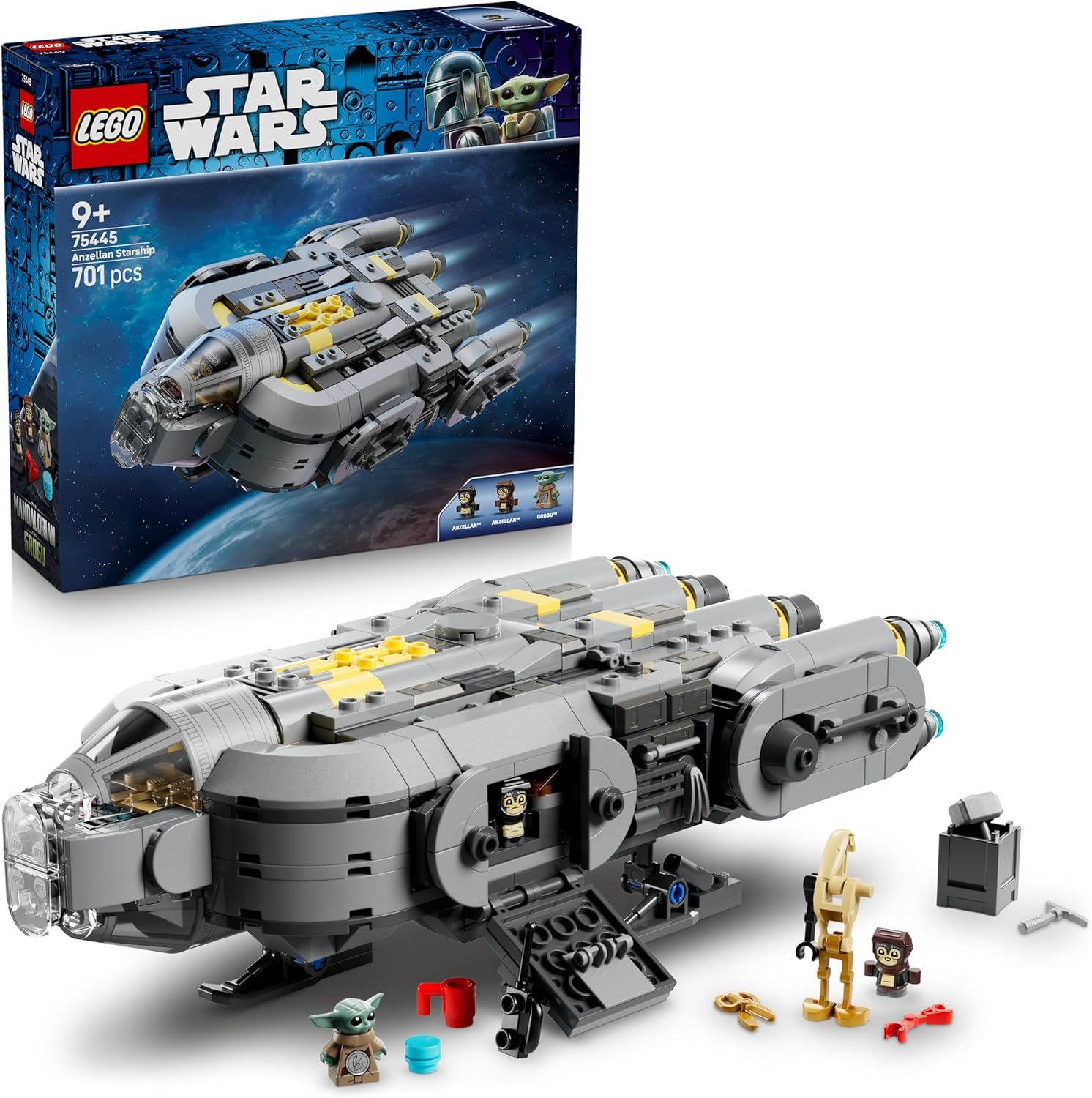 LEGO Star Wars 75445 The Mandalorian and Grogu Le Vaisseau des Anzellans