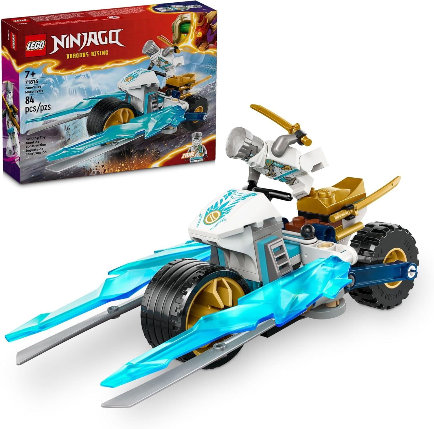 Lego Ninjago Zane Ice Moto Jouet avec 1 Figurine Incluse