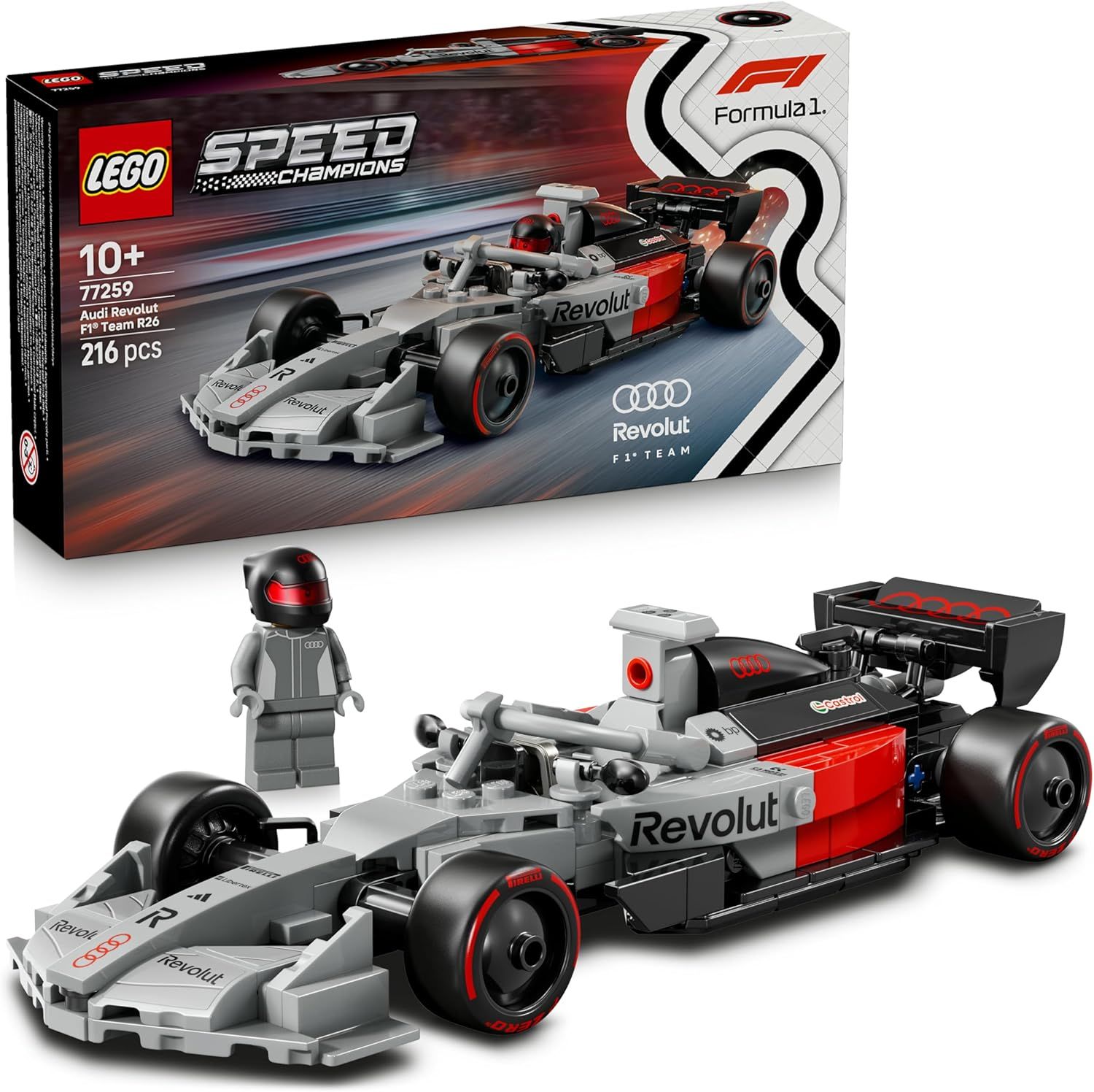 LEGO Speed Champions Voiture de Course Audi Revolut F1 Team R26