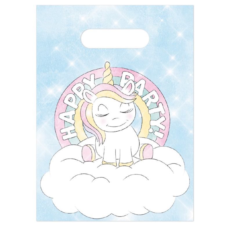 Sachets cadeaux pour les fêtes d'anniversaire, Licorne, 6 pièces, à remplir avec des bonbons et des jouets
