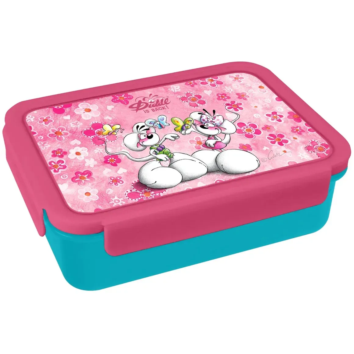 Diddl Boîte à repas compartimentée rose, lunchbox