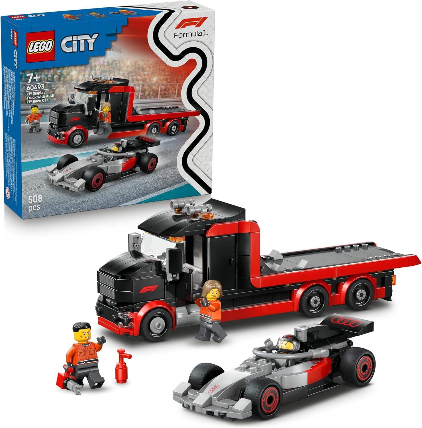LEGO City Camion de F1 avec Voiture de Course de F1 Audi