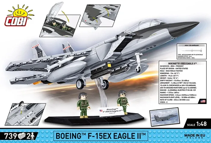 Cobi Avion F-15EX Eagle II / 743 pcs Boeing BDS, Arlington