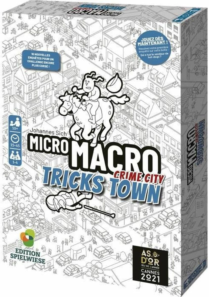 Jeu Micro Macro Tricks Town, enquête et déduction, 1-4 joueurs 10+