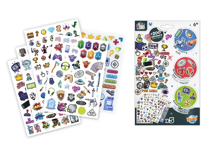 Buki POCHETTE STICKERS GAMING