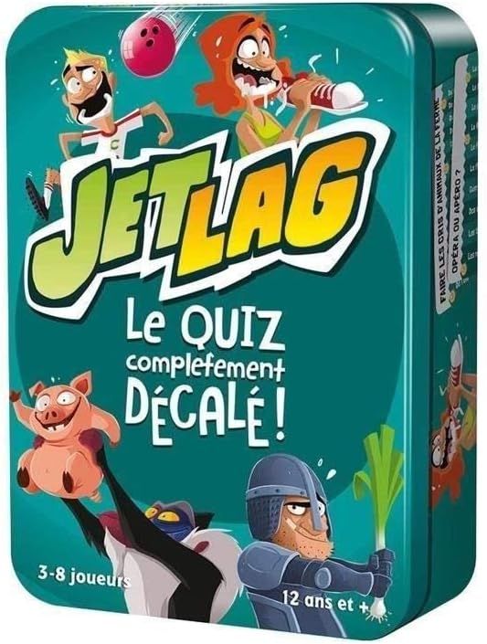 Asmodee - Jet LAG - Jeu d'Ambiance pour Adultes et Enfants dès 12 Ans