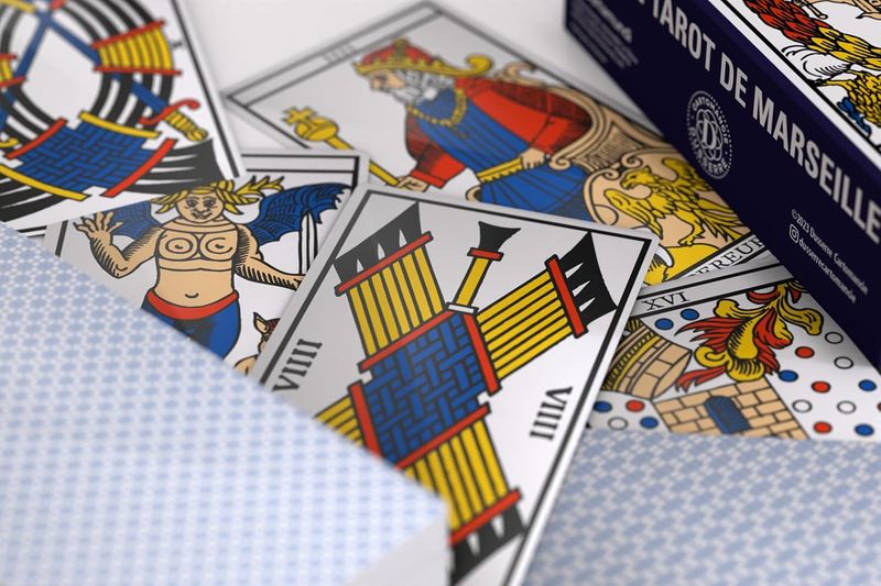 Mini-Tarot de Marseille, jeu de cartes divinatoire