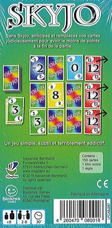 Jeu de cartes Skyjo